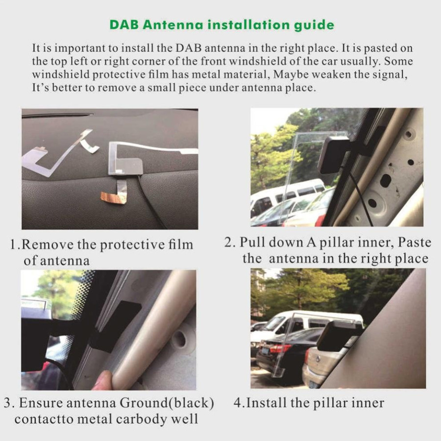 Accessoires Android récepteur DAB OBD2 CARPLAY USB DVR caméra TPMS câble à fibres optiques adaptateur de caméra Fiber vidéo 4G Box
