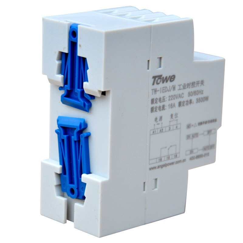 TOWE interrupteur électrique triphasé 220V 3500W | M, minuterie industrielle, interrupteur d'alimentation, rail/micro-ordinateur