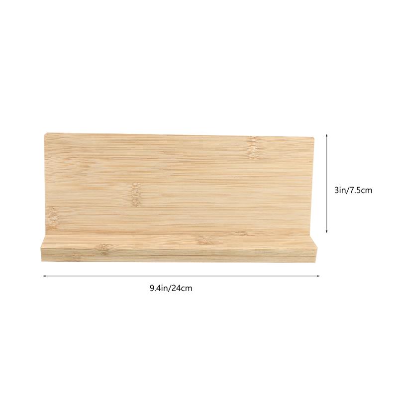 1 Set Bamboo Blank Sign Bamboo Plaque Blank Bamboo Board Name Board With Base Payment Code Stand Table Name Tag