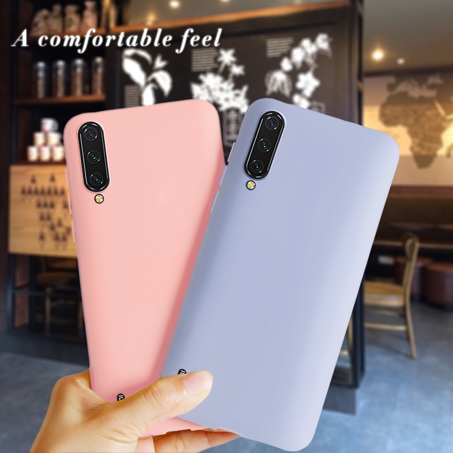 Voor Cover Xiao mi mi A3 case TPU Fundas COQUE Siliconen Zachte Snoep Kleur Back Cover Voor Xiao Mi Xio mi mi A3 een 3 MI A3 telefoon gevallen