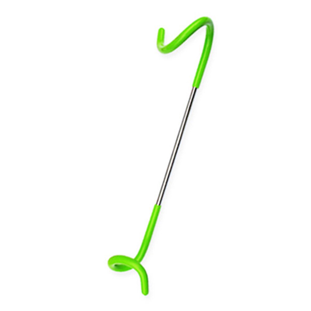 Stainless Steel Camping Hook Lamp Hanging Pole Hanger Outdoor Camping Equipment Portable TP: Green