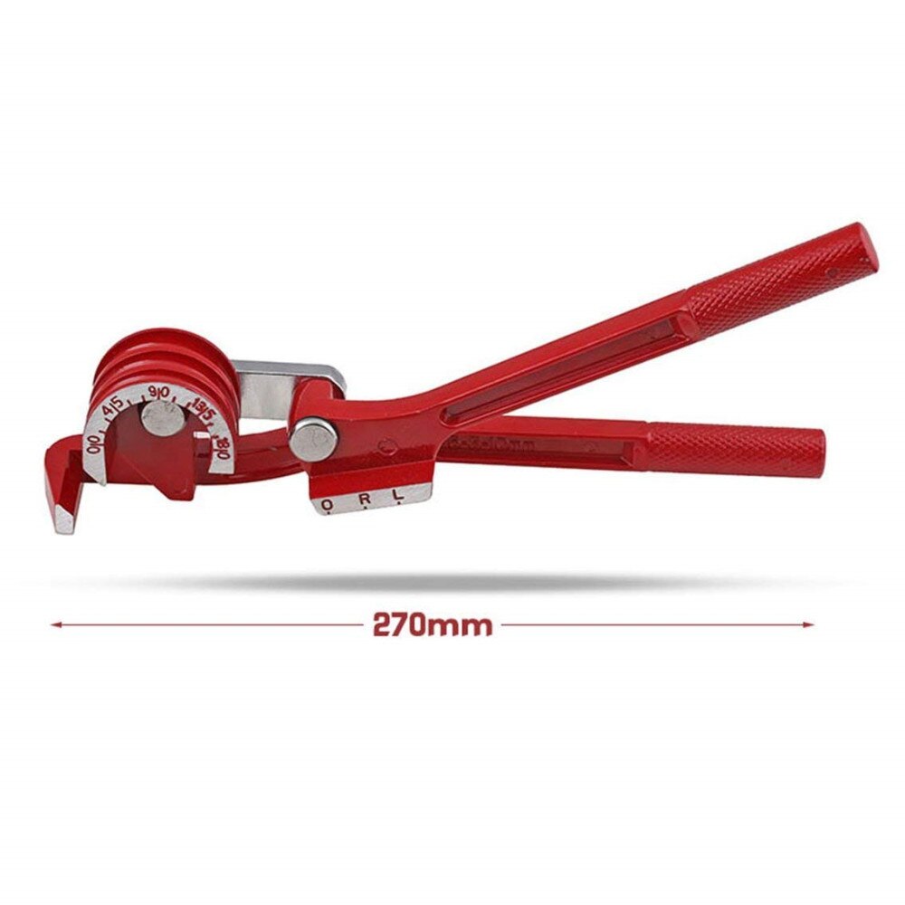 3 in 1 180 Tubing Bender 6Mm/8Mm/10Mm Forming Bending Bender Tool Pliers Manual Pipe Bender Aluminum Copper Pipe Bender red