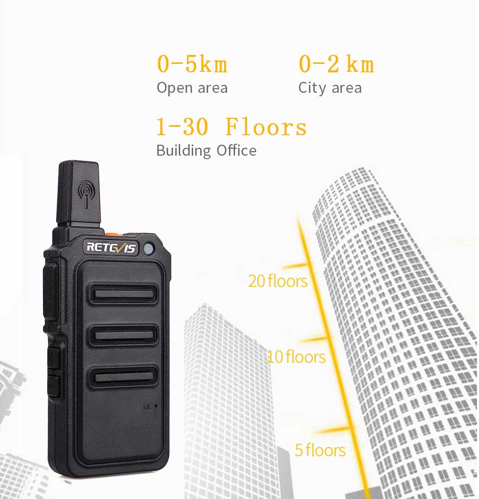 RETEVIS Walkie Talkie PMR Radio RT619 FRS PMR 446 2 PCS PTT Two Way Radio Transceiver Portable Radio Comunicador Walkie-talkies