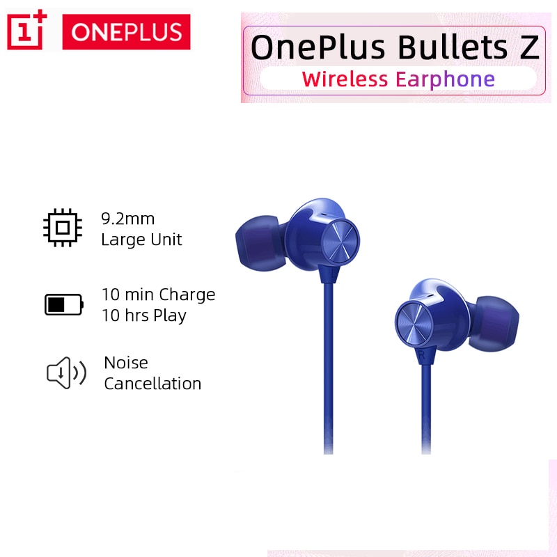 Officiella oneplus bullets trådlösa z hörlurar aptx hybrid magnetisk kontroll google assistent snabbladdare för oneplus 8 pro