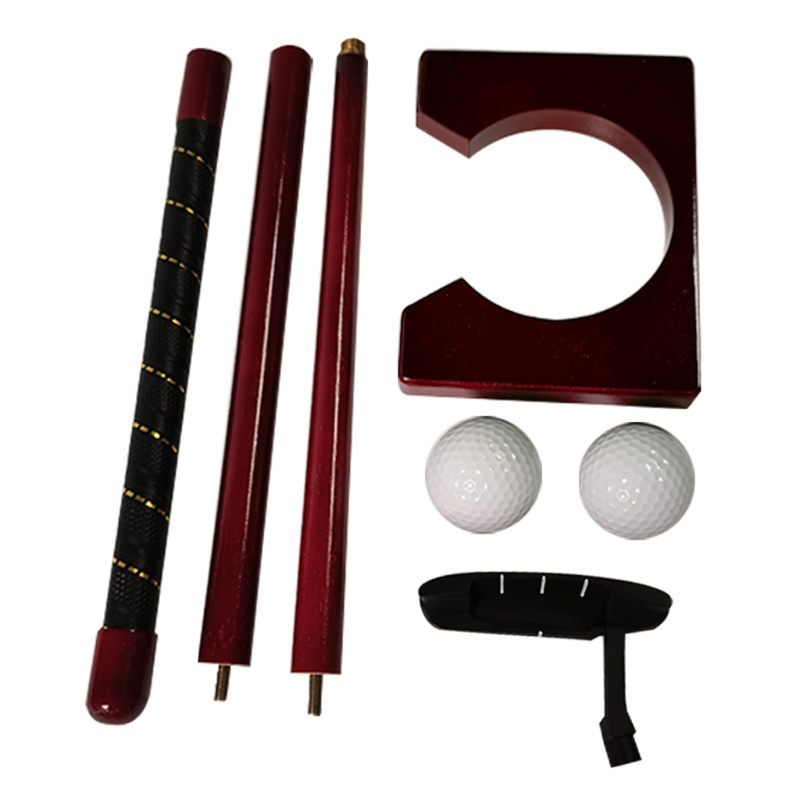 Golf Putter Set Putting Cup Hole with Detachable Putter Ball Office Home Indoor Outdoor Putting Practice Tool