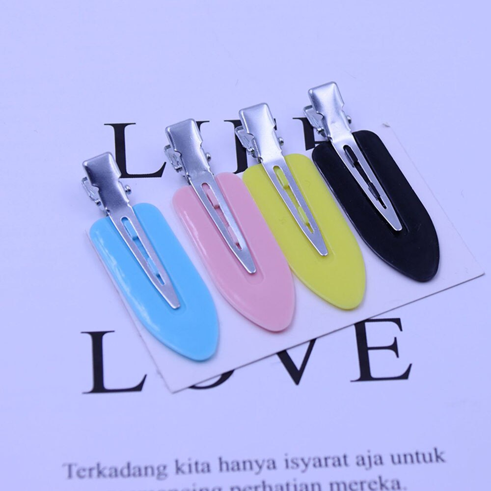 1/4 sztuk bez zginania bez szwu spinki do włosów z boku grzywka Fix Fringe Barrette spinki do włosów makijaż mycie twarzy akcesoria kobiet dziewczyn stylizacji: 4pcs muliticolor