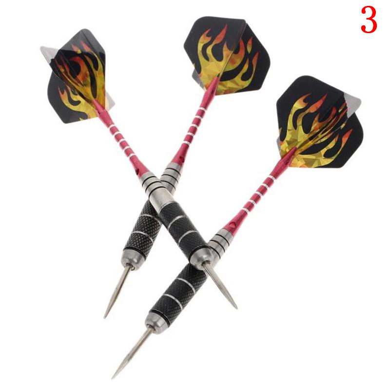 Freccette professionali dell&#39;ago dell&#39;acciaio del tungsteno di 3 pz/set 22g freccette con i voli E0w6 degli alberi del dardo di punta di sport: 3