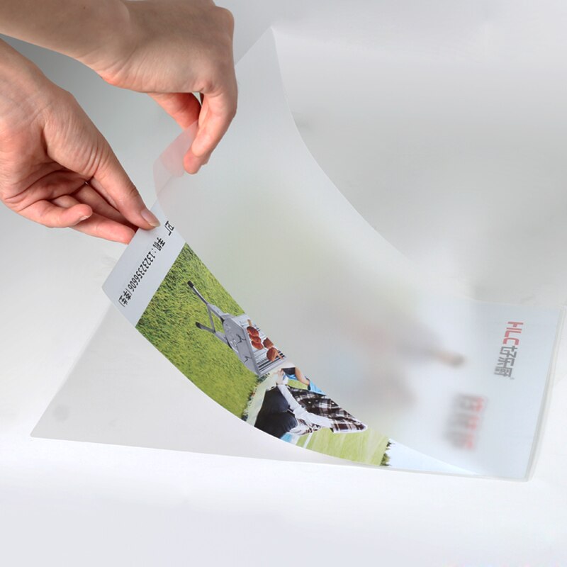 Film plastique laminé thermique en PET 80mic A5, 100x216mm, 155 feuilles/paquet, pour la protection des Photos/documents/cartes/images