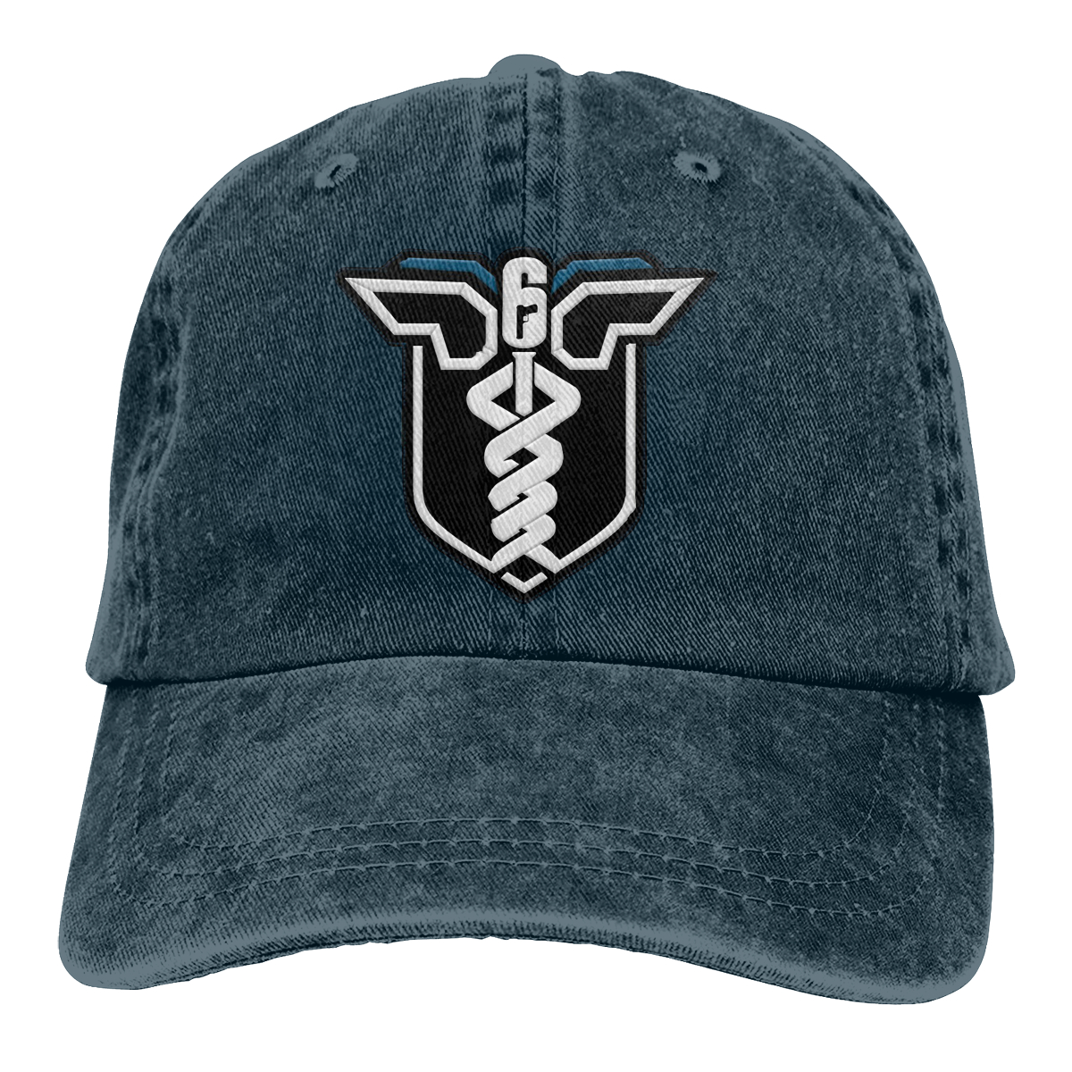 Doc Rainbow Six The Baseball Cap Peaked capt Sport Unisex Outdoor Custom rainbow six siege R6s Anti terrorism game Hats: Navy Blue