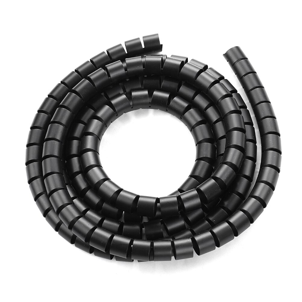 Cable Management Sleeve Spiral Wrapping Wire Organizer Sheath Tube Flexible Manage Cord 20mm Wire Cable Sleeves