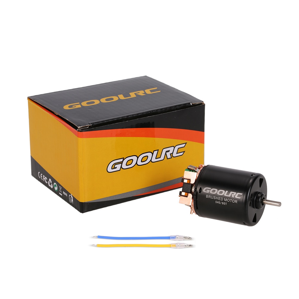 GoolRC Moteur 540 Motor RC Car 1:10 Parts 13T 17T 21T 23T 27T 35T 45T 55T 80T Brushed Motor 60A Brushed ESC for Traxxas 12428