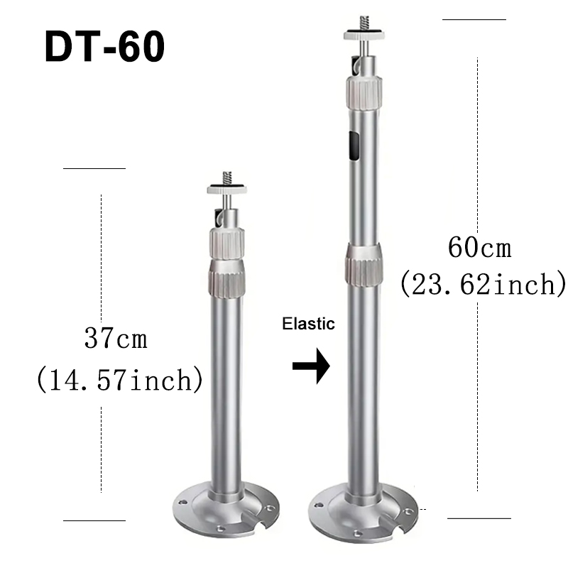 Uniwersalny statyw sufitowy robić projektora z otworem na śrubę 1/4, wysuwany uchwyt ścienny o 360 stopni, odpowiedni robić HY300, HY320mini, HY260 zawodowiec+: czarny
