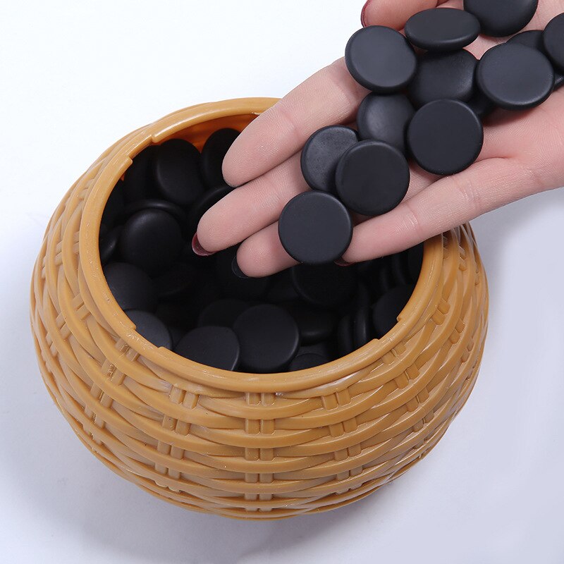 Go Game Chess with Chess Box Weiqi Chess Set Portable Weiqi Black White Chessman Chess Sets For Children Puzzle Chess