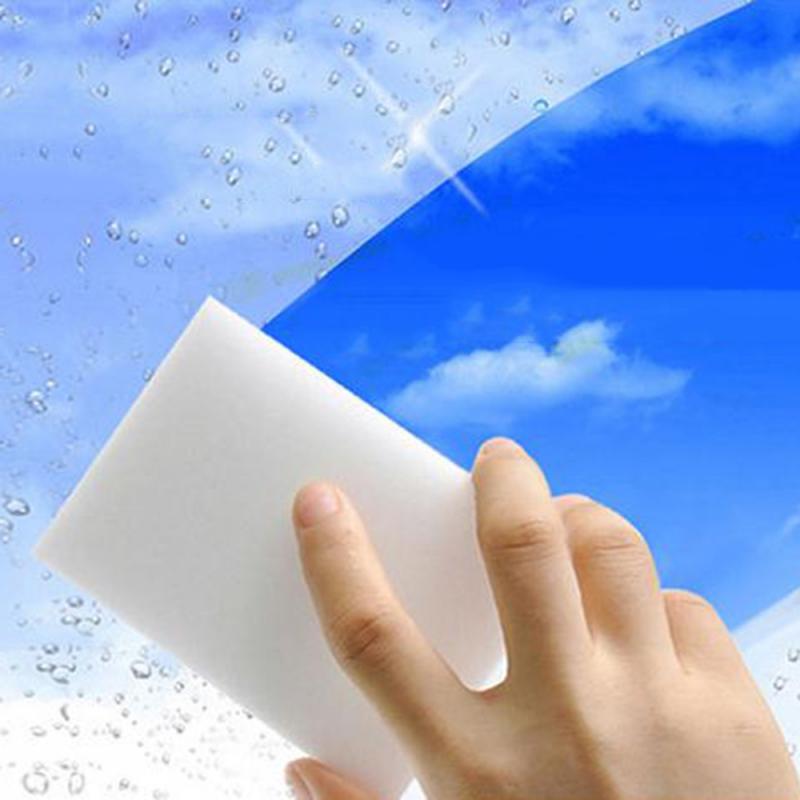 100 Stks/partij Melamine Spons Magische Spons Gum Witte Gum Reiniger Schoonmaaksponzen Voor Keuken Badkamer Reiniging Tool 10*6*2Cm