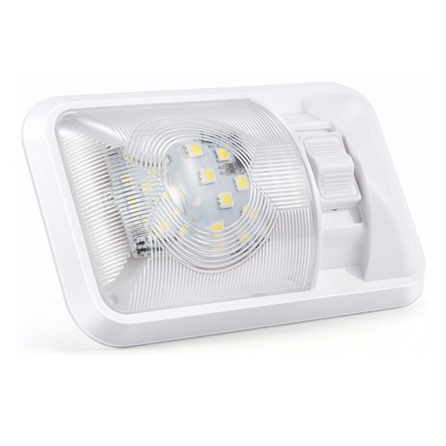 12V Led RV Interior Ceiling Light For Boat Camper Trailer Marine Single Dome Light 12V 3.5W 4000-6500K Caravan Accessories: Natural white