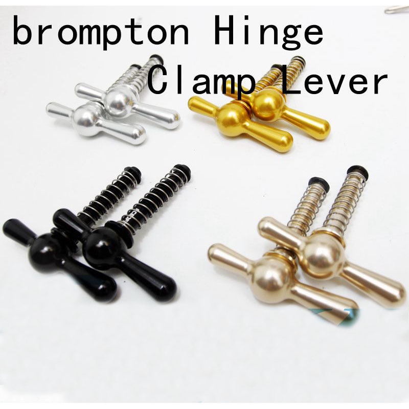 1 paire de plaques de serrage de charnière aceoffix avec aimant + levier de serrage de charnière pour vélo brompton aimant c boucle 31g
