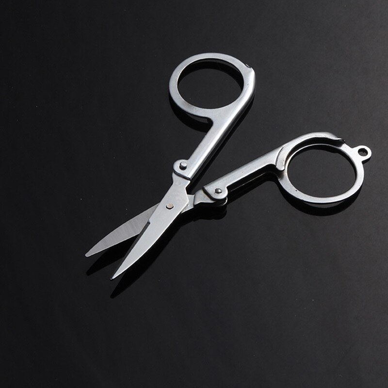 Durable Folding Scissors Medium Trip Foldable Carry-on Portable Small Scissors School Home Office Art Supplies Accessories