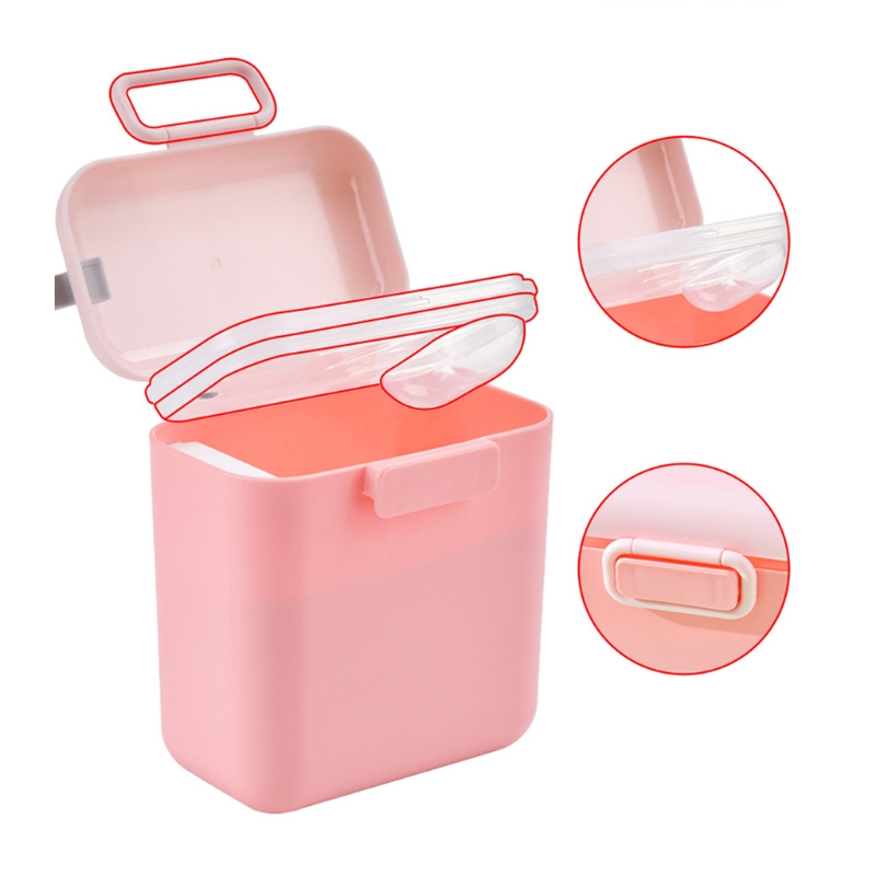 Baby Formula Dispenser with Scoop 400ml/800ml Milk Powder Storage Box Infant Essential Cereal Toddle Snacks Container