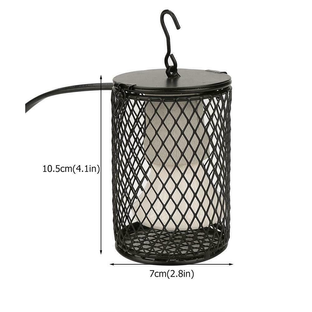 Kæledyr varmelampe infrarød keramisk lys med sikkerhedsbur emitter varme lampe dæksel til kæledyr forsyninger kyllinger krybdyr lampeskærm