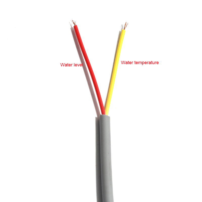 2 Cores Wires Water Temperature Water Level Solar Sensor Lines Series Parts Side Mounting Tank Stainless Steel Tube Probe