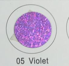 Newest Heat Transfer Vinyl Hologram DIY LOGO number on class or grade team shirt/clothes/ garments size: 48*200cm: Violet