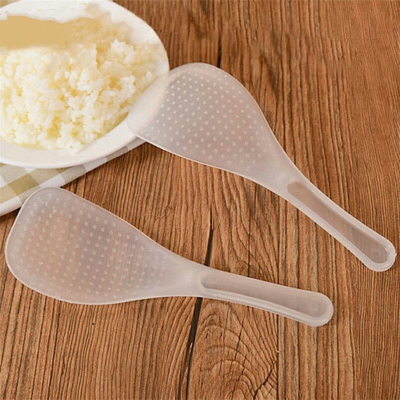 6 Piece Transparent Plastic Rice Cooker Household Rice Spoon Nonstick Rice Shovel Rice Cooker Rice Spoon