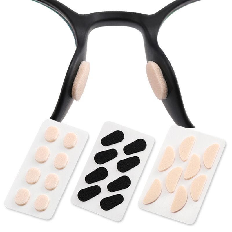 Plaquettes nasales en mousse souple autocollante, pour lunettes, antidérapantes, sans maquillage, 40 pièces, Jy06 21