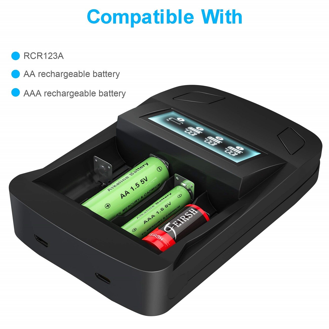 3.7v 800 mah  cr123a genopladelige batterier til arlo trådløst kamera og led digital 16340 aa aaa  cr17345 cr123a batterioplader