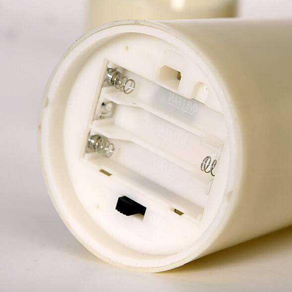1pc plast led värmeljus led ljusstake flamless batteri power romantisk bröllop dekor ljus lampa