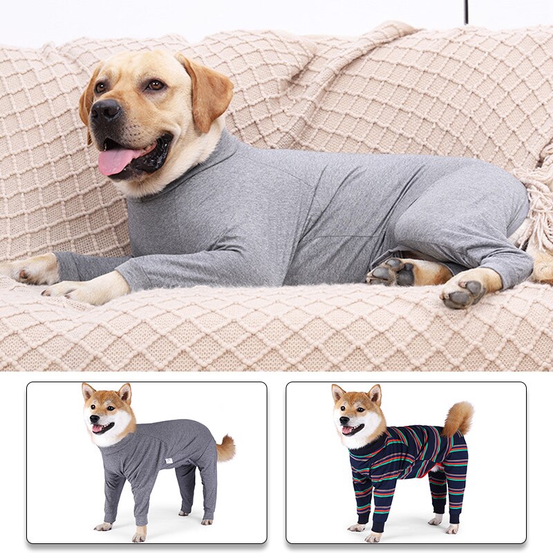 Elastische Hond Jumpsuits Vier Voeten Hond Lichtgewicht Pyjama 4 Benen Hond Onesies T-shirt Pure Pet Kostuum Voor Kleine Medium Grote honden