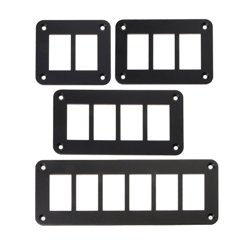 Aluminum Rocker Switch Panel 2/3/4/6 Way Housing Holder For Car Boat Auto Parts E7CA