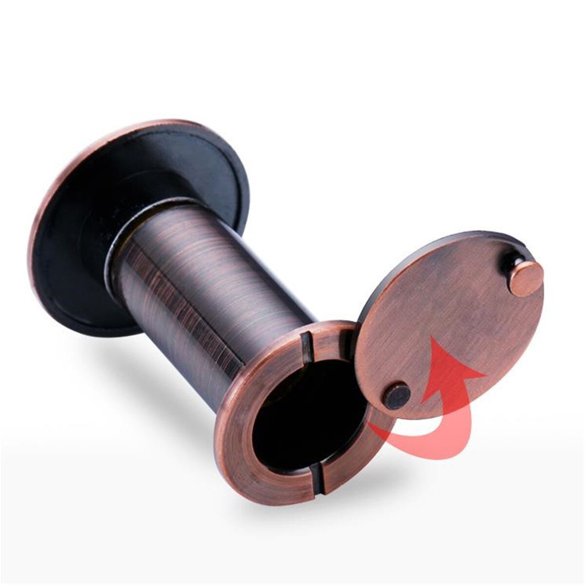 1pc Security Door Eye Spy Hole Peephole Viewer 200° Adjustable Glass Lens