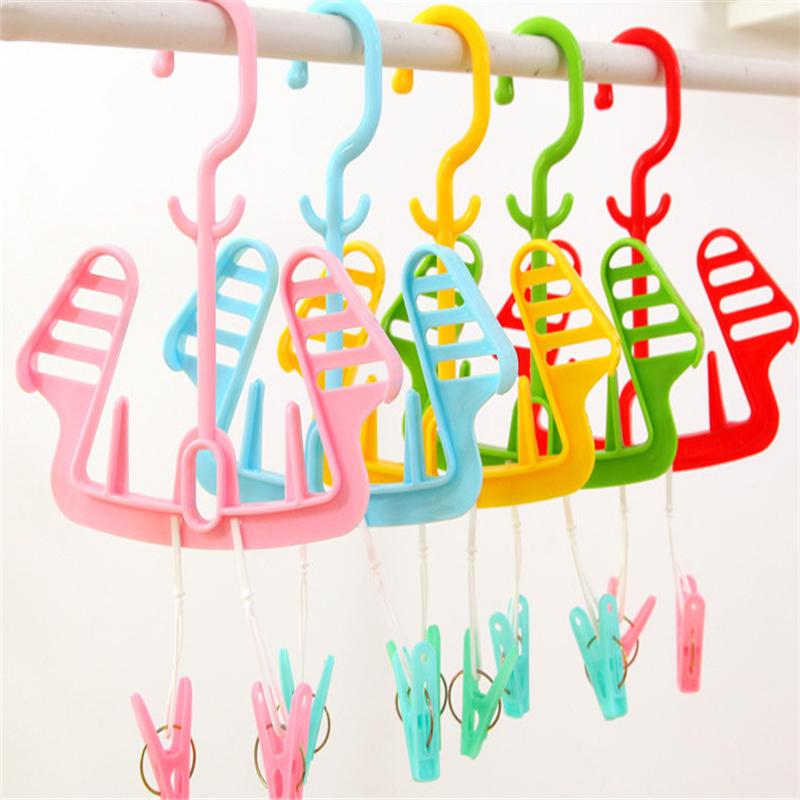 Multifunctionele droogrekken Thuis essentieel Multifunctionele Opvouwbare hang Drogen schoenenrek hanger 5ZCF179