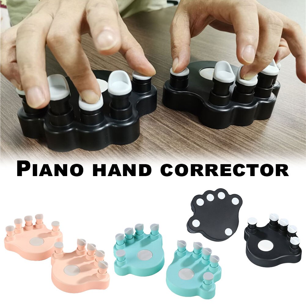 1 Pair Of Piano Finger Trainer Fingers Strength Training Tools Finger Correctors Soft Finger Pads Piano Keyboard