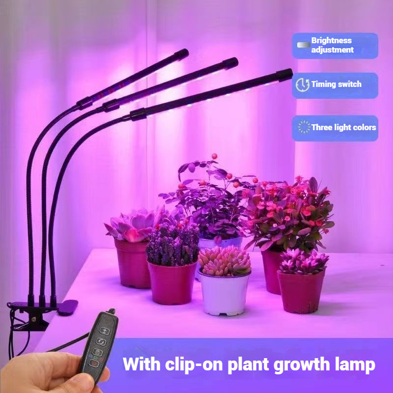 LED-Pflanzenwachstumslicht mit aufsteckbarem Pflanzenlicht, 5 V, Lichtfarbwechsel, USB, zeitgesteuertes Dimmen, volles Spektrum, wachsen Sie das Blumenhaus