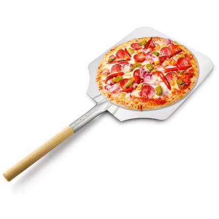 Pizza Peels Aluminium Materiaal Houten Handvat Blade 12 "* 14" Burger Peel Bakken Bakkers Oven Gebruiksvoorwerpen Brood Pizza keuken tool