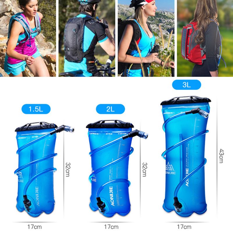 1.5L 2L 3L Opvouwbaar Soft Reservoir Waterzak Hydration Pack Waterzak Voor Hardlopen Fietsen