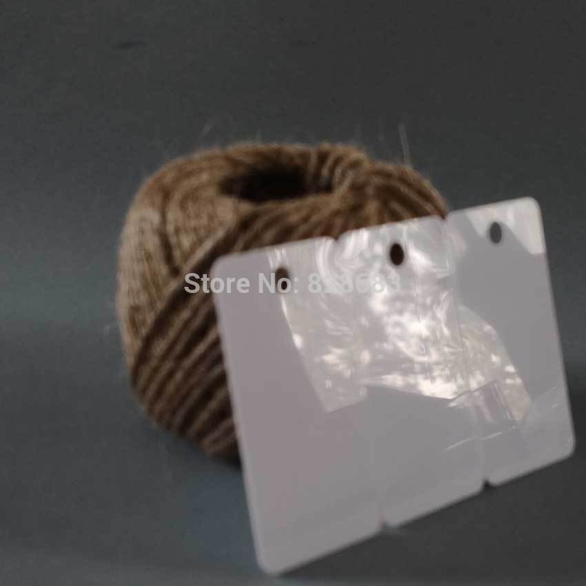 Blank Credit Card Size White PVC Plastic Hole for Lanyard Printable with Photo ID Printer