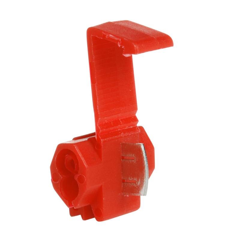 50pcs/Lot Red Scotch Lock Wire Connectors Quick Splice Terminals Crimp Electrical Cable Connectors With Insulating Safety Cover