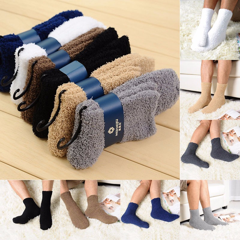 Extremely Cozy Cashmere Socks Men Women Winter Warm Sleep Bed Floor Home Fluffy