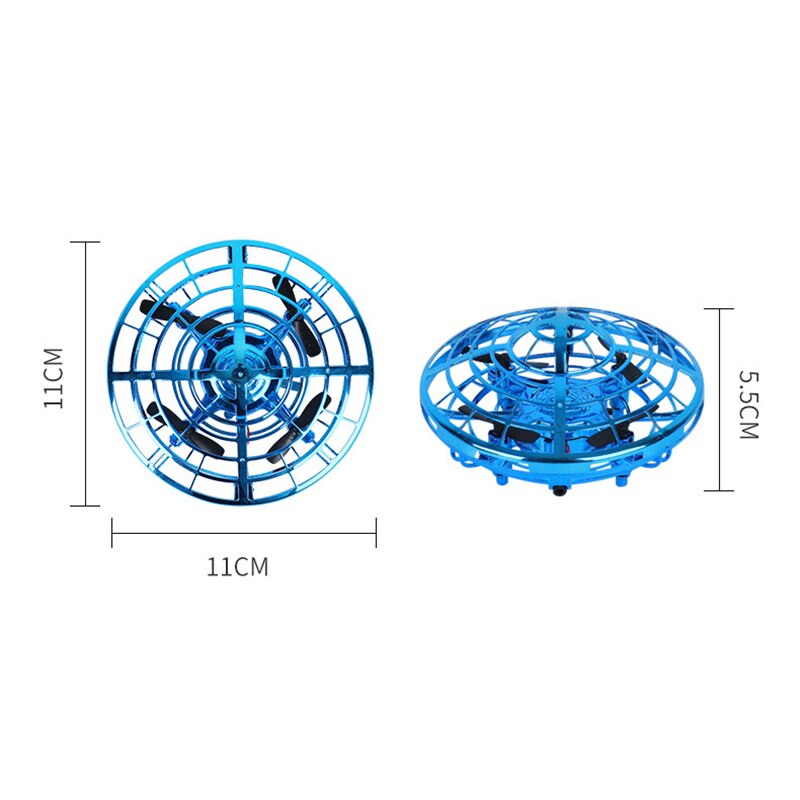 Electronic induction aircraft UFO Model airplane Hand feeling Flying Gesture Sensor Smart Flying Saucer with LED Lights Mini boy