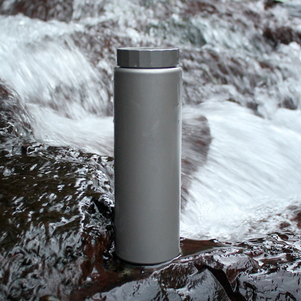 Titanium Water Bottle Sports Running Bottle Wide Mouth Drinking Bottle for Outdoor Camping Hiking Picnic Traveling 400/600ML