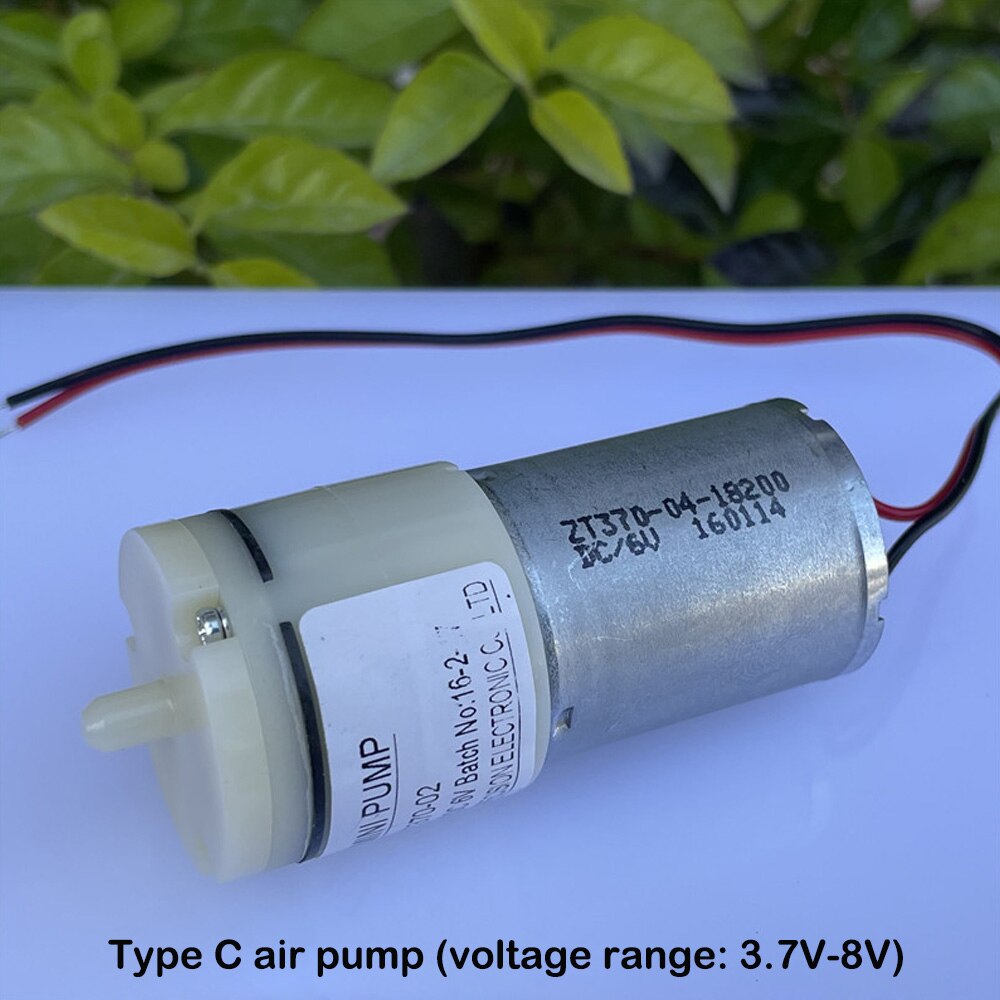 DC 3V-8V 6V 370 Micro Air Pump M27 Air Pump with Line for Electronic Sphygmomanometer Diy Fish Tank Small USB Oxygen Pump