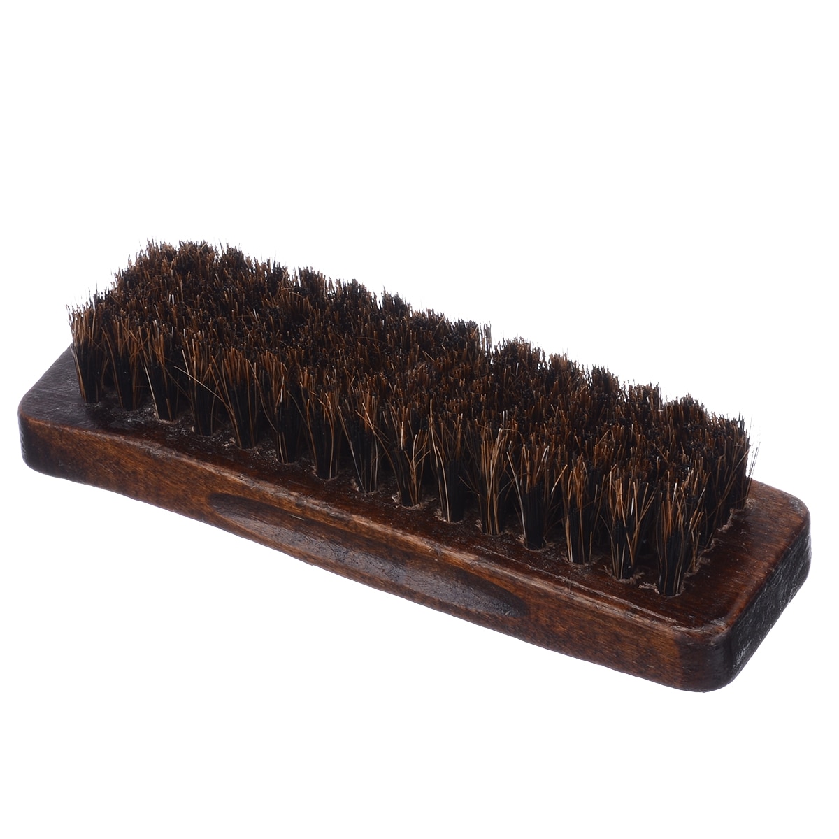 1pc Practical Wooden Handle Horse Hair Brush Boots Shoes Shine Polish Buffing Cleaner Brush Home Cleaning Tools