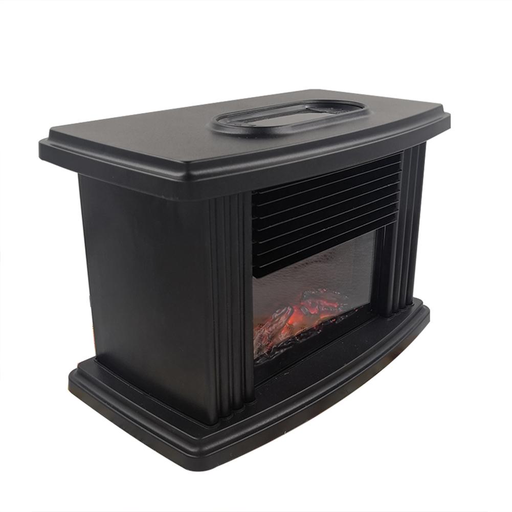 Mini estufa eléctrica para chimenea, calefactor de mesa portátil para interiores, 1000W, calentador eléctrico para el hogar, calentador de aire de escritorio para invierno