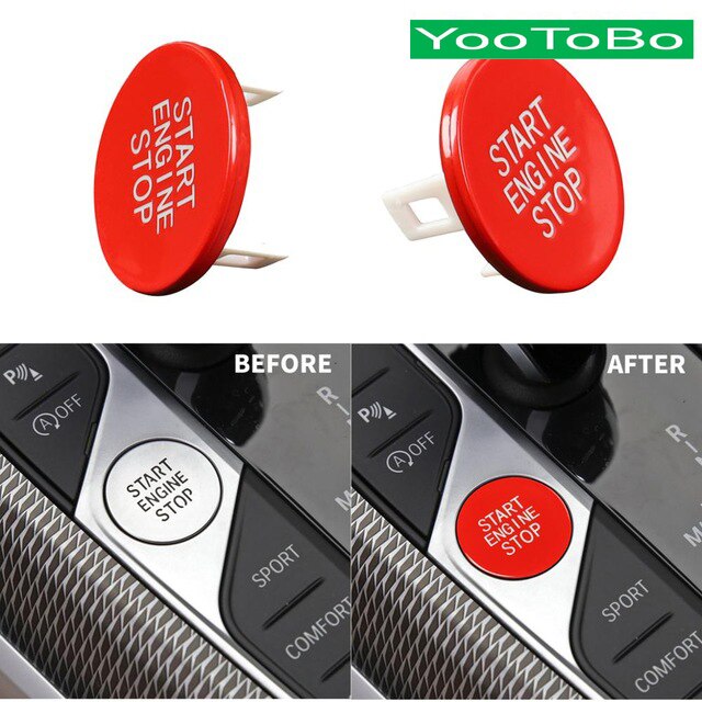 AutoTecknic Royal Blue Start Stop Button - G01 X3 | G02 X4 Pre-LCI main image 1