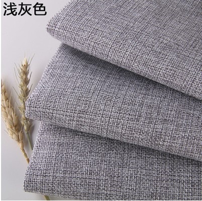 Dark gray Coated Linen Fabric Sofa Cushion Fabirc DIY Craft Sewing Cloth Outdoor Linen Blend Fabric Upholstery 58" wide Per mete