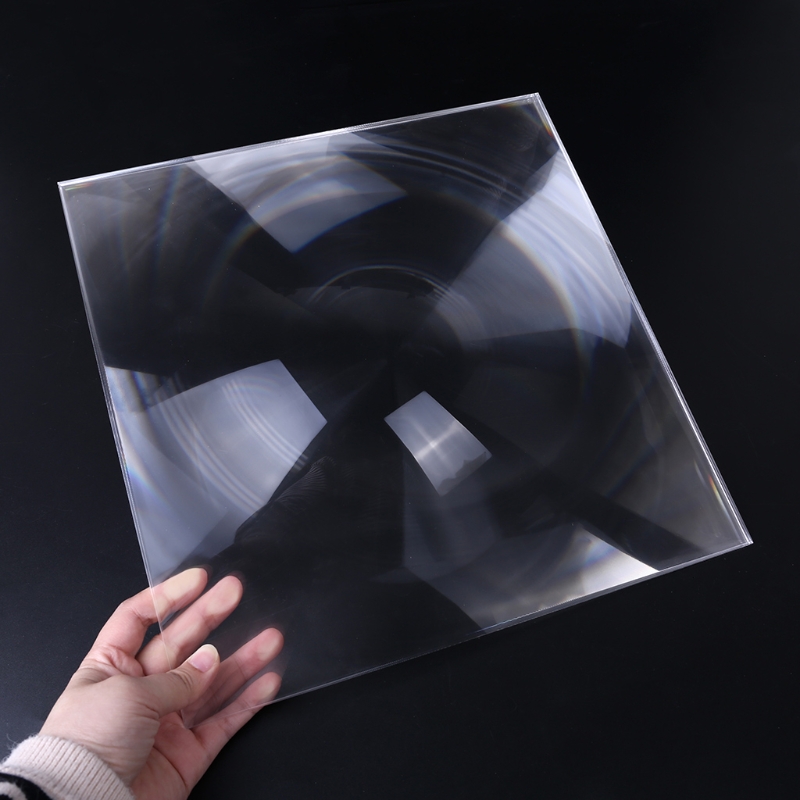 Lente de Fresnel PMMA cuadrada de 300x300mm, lente de concentración, lupa, herramientas para hacer fuego, lente de experimento científico