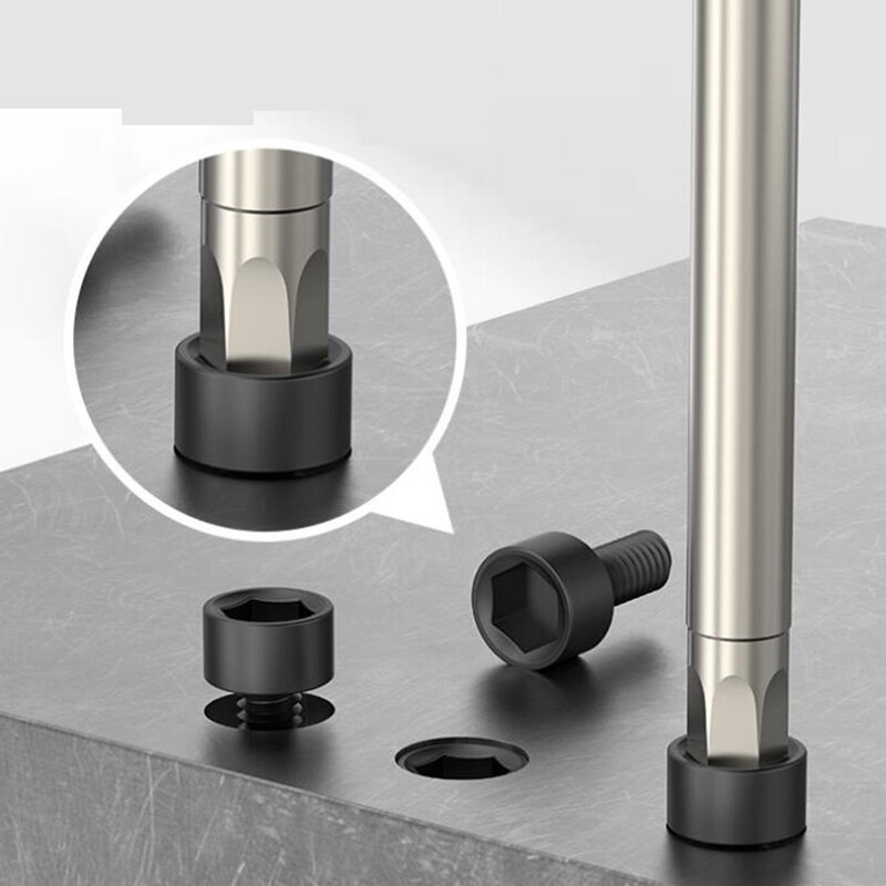 100mm Length Metric Allen Wrench Drill Bit Set S2 Steel Impact Screwdriver Bit Magnetic Hex Key Drill Bit Electric Hex Bit Set