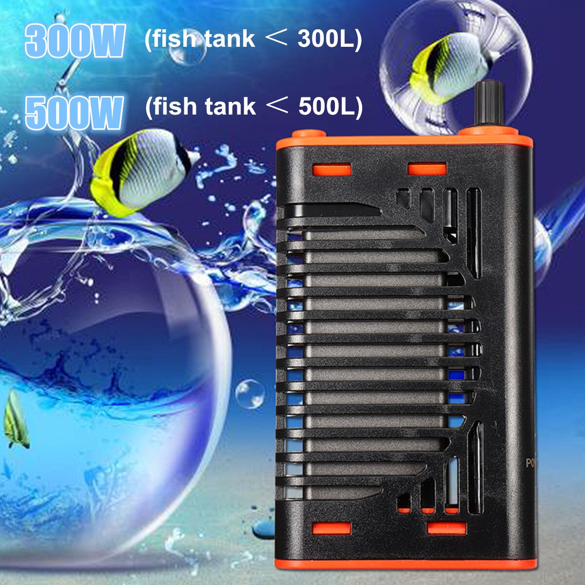 Aquarium Heizung Aquarium Wasser Tauch Einstellbare Thermostat Heizung Stangen 300W 500W Aquatische Haus Temperatur Kontrolle Werkzeuge